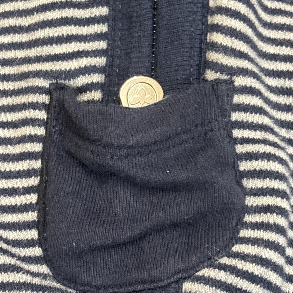Burt's Bees Baby Beekeeper Wearable Blanket Jersey Stripes Sz XL 18-24 Month EUC - Picture 2 of 3